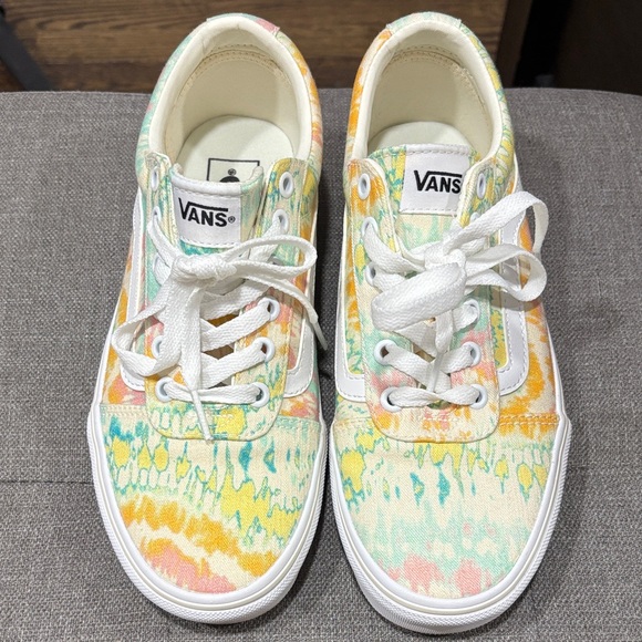 Vans ward psychedelic Tie-Dye Canvas sneakers size 8.5 - Picture 2 of 6